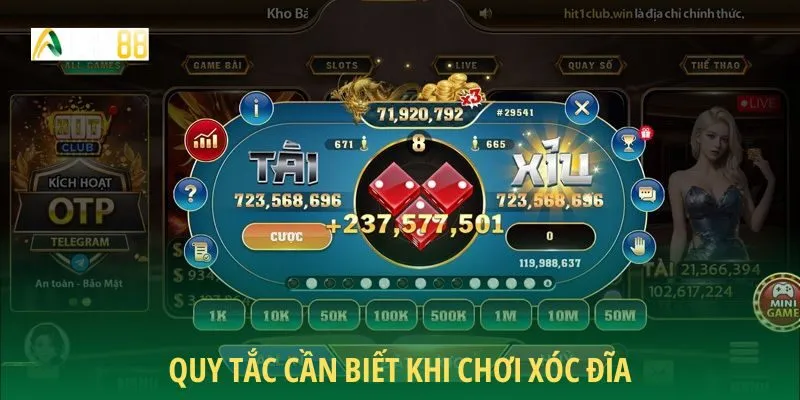 Quy tắc cần biết khi chơi xóc đĩa