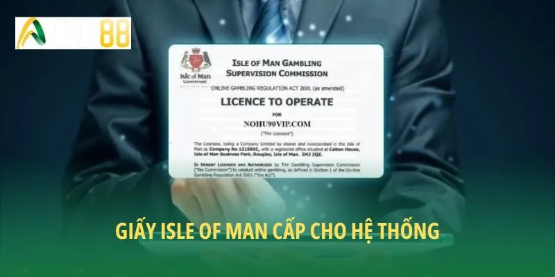 Giấy Isle of Man cấp cho hệ thống